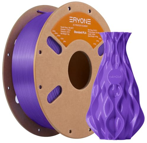ERYONE PLA Filament 1.75mm, 3D Printer Filament PLA, Dimensional Accuracy +/-0.03mm, 1kg 1 Spool(2.2lbs), Dark Purple