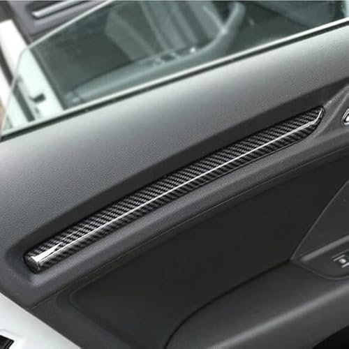 Ethmuntha Para Audi A3 8V 2014-2019 Reposabrazos de puerta interior a rayas, 4 piezas