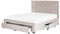 Bett Samtstoff beige Schubladen Lattenrost 160 x 200 cm Chesterfield Stil Lievin