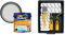 Dulux 403201 Easycare Washable & Tough Matt Emulsion Paint For Walls And Ceilings & Coral 10501 Paint Kit with Headlock and Mini Roller Frame and Hybrid Brush, Set of 12 Pieces
