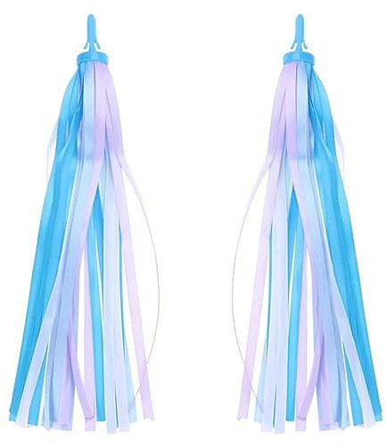 ZHjuju Kinder-Fahrrad-Streamer, 1 Paar Fahrrad-Lenker-Streamer Regenbogen-Fahrrad-Streamer für Kinderfahrrad, Kinderroller, Mädchen,Jungen.