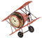 Abaodam Vintage Flugzeug Uhr Dekorative Tischuhr Im Retro-Design Für Wohnzimmer Büro Und Mehr Stilvolle Wohnaccessoires Für Kreative Einrichtungsideen