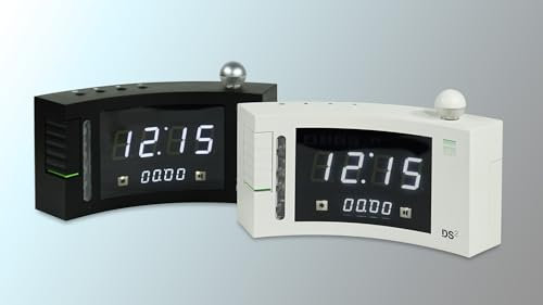 Humantechnik Digitaler Wecker mit Blitz und lautem Alarm für Schwerhörige & Senioren,Weiss