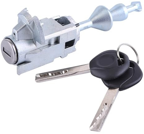 Cylindre De Serrure De Porte De Voiture Conducteur Avant Gauche Avec 2 Clés Compatible for 2004-2012 3 Series E90 E91 51217162427
