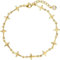 Jenosy 14K Vergoldet Spike Kreuz Armband Zierliche Armbänder Verstellbaren Armband Damen Gold Einfaches Schmuckgeschenk für Frauen