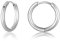 Titan Creolen Ohrringe für Damen Herren G23 Titan Creolen Hypoallergen Klein Klappcreolen Kreolen Knorpel Helix Ohrpiercing 12mm