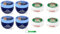 Testpaket 4x Borotalco Samtige Creme 150ml + 4x PAGLIERI Felce Azzurra Creme Körpercreme 250ml - Glatte und Samtige Haut + Beni Culinari Kostenloser Schlüsselanhänger