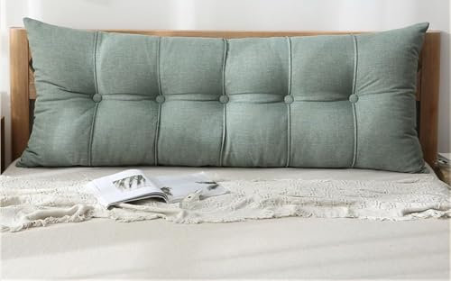 Suave Almohada de lectura Cojín Grande de Pared 120/60/80/150/200/180cm Cabecera Cojín Sofá Cojines de Lectura Respaldo de Cama Almohada Lumbar para Sala de Esta Sillas Dormitorio(D,80x60+20cm)