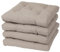 Viste tu hogar 4er Pack Stuhlkissen, 40x40x5 cm, Dreidimensionale Wirkung, 100% Polyester, Ideal für Esszimmer, Terrasse, Wohnzimmer und Restaurant, Farbe Beige