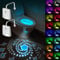 Justup Toiletten Nachtlicht, 16 Farben Motion Sensor LED WC Nachtlicht mit Projektorlampe, USB Aufladbar, Für Toilettenschüssel Badezimmer, Lustige Badezimmerzubehör (2 Stück)