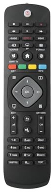 Mando a Distancia Compatible para TV, Control de Volumen, Acceso a Canales, navegación fácil, Ideal para reemplazo o como Mando Adicional.
