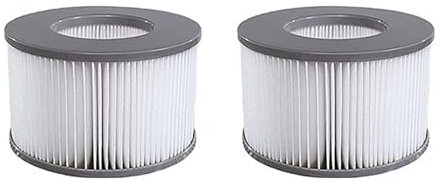 Dokkita 2er Set Ersatzfilter für MSPA Whirlpool-Filter-Kartuschen, Filter für Whirlpoal, für Heiße U-Boote und Spa, für Aufblasbare Pools - Wasserfilter Modell ab 2020