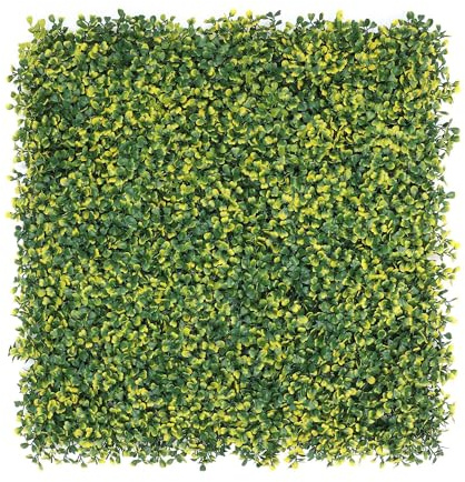Well Home Künstlicher vertikaler Garten, Heckenpaneel, 100 x 100 cm, für Innen- und Außendekoration, grüne Blätter, modernes Design