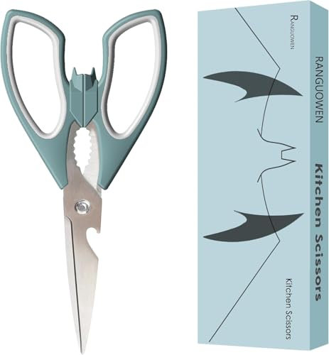 Bat and Cat Shaped Large Handles Kitchen Scissors for Women Gifts, Halloween Scissors Utensils, Kitchen Accessories for Vegetables & Meat Cutting, Comfortable Ergonomic Fit for Office