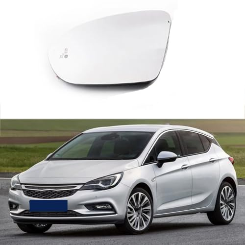 Vidrio Espejo Retrovisor para Opel Astra K 2015 2016 2017 2018 2019, Lado Izquierdo Derecho Cristal de Espejo Calefactado Cristal Retrovisor Lado Accesorios,Right