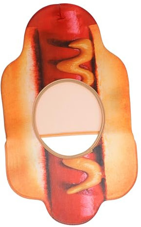 TOYANDONA Lustiger Hot Dog Hut aus Kreatives Kostümzubehör für Mottopartys Bequemes Tragen ohne Zusätzliche Hilfsmittel Vielseitig für Veranstaltungen Dekoration
