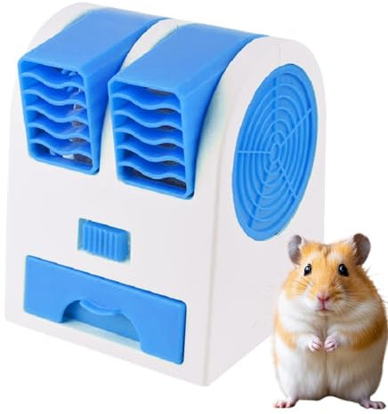 Tezklc Fan for Pet Crate - Cat Dog Cage Fan - Battery-Operated Appliance, Low-Noise Equipment for Travel Bedroom Living Room Balcony Camping Playing