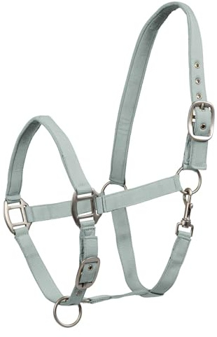 WALDHAUSEN Perlonhalfter Satin, silberblau, Pony