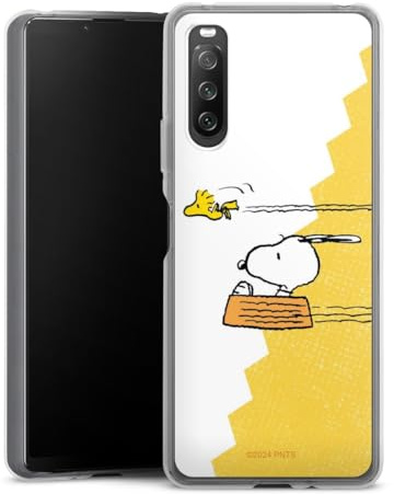 DeinDesign Silikon Hülle kompatibel mit Sony Xperia 10 IV Case transparent Handyhülle Snoopy Peanuts Kinder