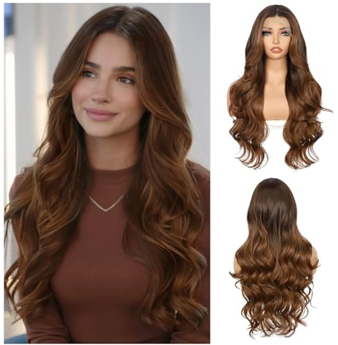 Sapphirewigs 13x4 Lace Front PerückeOmbre Braun Perücken 26 inch