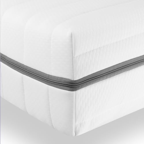 Sleepneo - 7 Zonen Matratze 80x200 - Höhe ca. 18cm - Härtegrad H3 & H4 - Kaltschaummatratze ergonomisch stützend - Oeko TEX & CertiPUR Zertifiziert