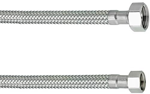 Cornat Flexibler Verbindungsschlauch - 1000 mm Länge - 3/8 Zoll IG, 3/8 Zoll IG - Hochwertige Edelstahl-Umflechtung / Anschlussschlauch für Wasserhahn / Armaturenschlauch / Flexschlauch / T3173211270