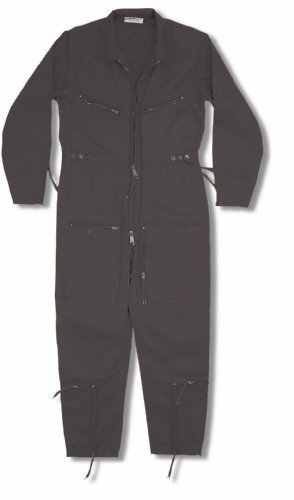 Armyandoutdoors Continental Flight Suit/Boiler Suit (48, Black)