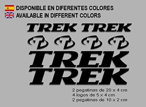 Ecoshirt 64-CMEO-A7G9 Aufkleber Trek F127 Vinyl Adesivi Decal Aufkleber