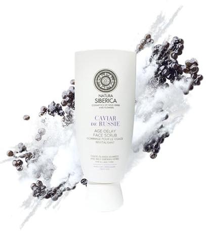 Natura Siberica Gesichtspeeling Copenhagen Age-Delay Caviar De 100 ml | Peeling entfernt Hautschüppchen, glättet die Oberfläche und unterstützt ein frisches, gepflegtes Hautbild