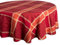 DII Traditionelle Ernte-Tischdecke aus Weizen-Jacquard-Kollektion, Thanksgiving, Herbst-Tischdekoration, Damast-Baumwolle, 177,8 cm, runde Tischdecke, gebranntes Orange
