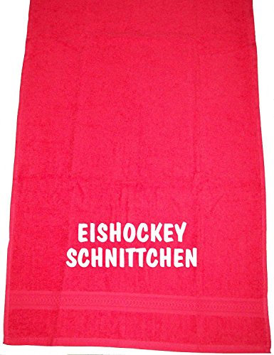 Eishockey Schnittchen; Handtuch Sport, rot