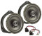 tomzz Audio 4039-006 TA16.5-Pro Lautsprecher Einbau-Set kompatibel mit Opel Astra H Corsa D Corsa E 165mm Koaxial System