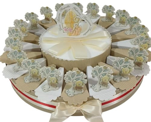 Bomboniere cresima Albero della Vita Torta portaconfetti Completa di Confetti