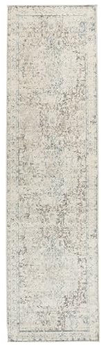 RugVista, Nadia, Teppich, Kurzflor Teppich, 80 x 300 cm, Läufer, Modern, Oeko-Tex Standard 100, Polypropylene, Flur, Schlafzimmer, Küche, Wohnzimmer, Hell, Dunkel Beige
