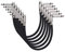 Amazon Basics Auxiliar Cable de Parche de Guitarra para Pedales de Efectos, Micrófonos Mesas de Mezclas, Amplificadores Conector Angular de 6,35 mm, Bloquea Interferencias, Paquete de 6, 15 cm, Negro