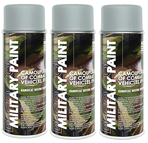 Craft-Equip DC 3er Sparpack Grau Ral 7038 MILITÄR Army Militärlack Lackspray 400ml Nato