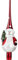 Magic Christbaumspitze Formspitze 28cm Glas Schneemann rot
