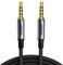 UGREEN Cable Auxiliar TRRS de 3.5 mm para Micrófono Minijack 4 Pines 3.5 Macho Audio Estéreo HiFi para Radio de Coche Cascos PS5 Xbox Reproductor DVD Altavoz PC TV (3M)