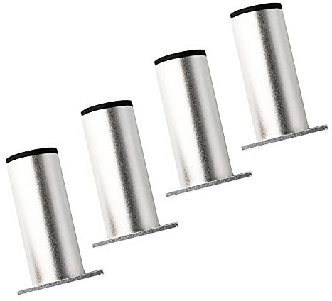 Qrity Pieds de Meubles en Alliage d'aluminium Pieds d'armoire Cuisine Canapé Table en Métal Hauteur 80mm