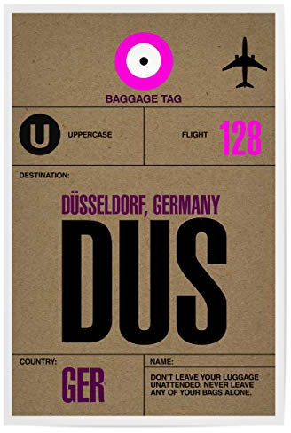 artboxONE Poster 75x50 cm Städte Airport Düsseldorf hochwertiger Design Kunstdruck - Bild Airport City düsseldorf