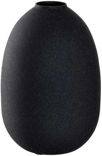 LEONARDO HOME 041698 Vase CASOLARE 19 cm schwarz Metall