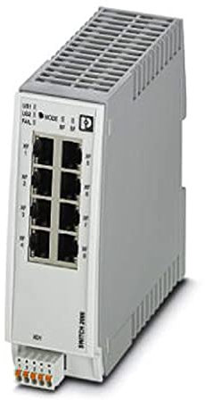 PHOENIX CONTACT FL SWITCH 2308 PN Industrieller Ethernet Switch 2000, 8 RJ45-Ports 10/100/1000 MBit/s, IP20, Profinet Conformance-Class B Schutzart