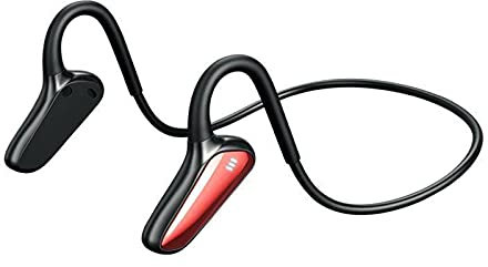 NC 20 Hours of Continuous Playback of Non-in-Ear Bone Conduction Games Voice-Activated Subwoofer Bluetooth 5.0 Wireless Stereo Call Music Titanium Alloy Memory Skeleton Sports Waterproof Headphones