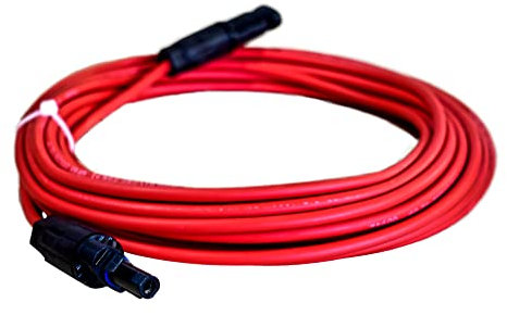 Solarkabel Verlängerungskabel 4mm² mit Solarsteckern rot 25m