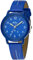 KDM Kinderuhr Jungen Mädchen Lernuhr Kinder Armbanduhr Analog Quarz Leder Leuchtend Wasserdicht Uhr Zeit Lehrer, Geschenke für Kinder 3-12 Jahre, Blau