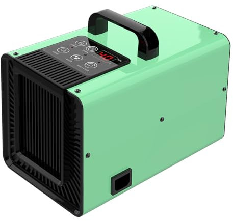 AIRAS Generador de ozono digital e iones negativos 2 en 1 para purificador de aire de 10.000 mg/h, máquina de ozono con función de ciclo diario, eliminador de olores para el hogar y el coche