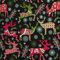 STAR Geschenkpapier 70cm x 2m Rolle Weihnachtspapier (Hirsch mit Ornament)
