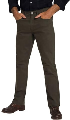JP 1880 Hommes Pantalon en sergé, Ventre Confort, Coupe Regular Fit 5 Poches - jusqu'à la Taille N-72/U-37 Olive foncé 26 809749120-26