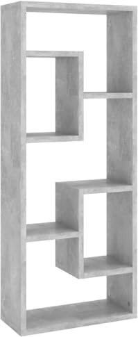 vidaXL Wall Shelf Concrete Grey 36x16x90 cm Engineered Wood