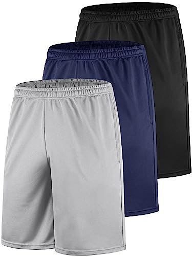 Teesmen 3er Pack Shorts Herren Gymshorts Trainingsshorts Sporthose Kurze Hosen Laufshorts männer (Multicolor set3 4XL)